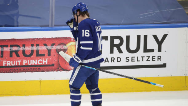 Marner gets 500th point, Maple Leafs beat Red Wings 4-1