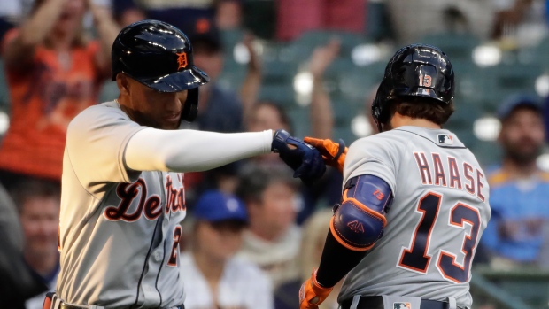 Eric Haase homers in 1st and helps Tigers beat Mariners