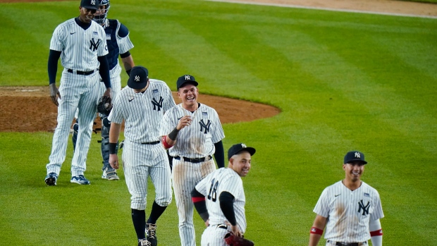 New York Yankees celebrate