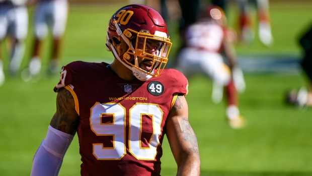 Montez Sweat did not travel with Washington to play Patriots due