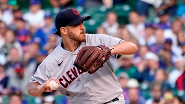 Cleveland Indians' Zach Plesac breaks right thumb ripping off