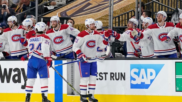 Montreal Canadiens lead Vegas Golden Knights after second period 