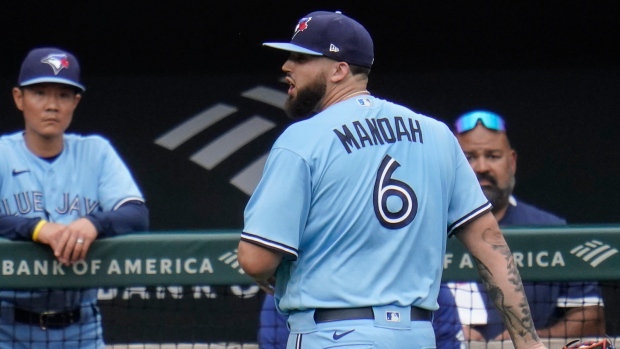 This weekend, Alek Manoah hosted his - Toronto Blue Jays