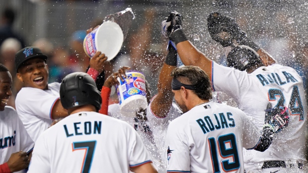 Miami Marlins celebrate