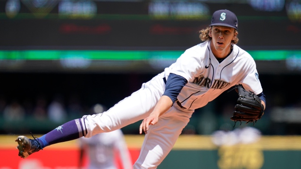 Seattle's Logan Gilbert loses perfect game in 7th vs Rangers