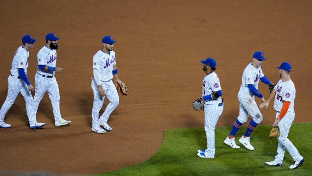 New York Mets celebrate