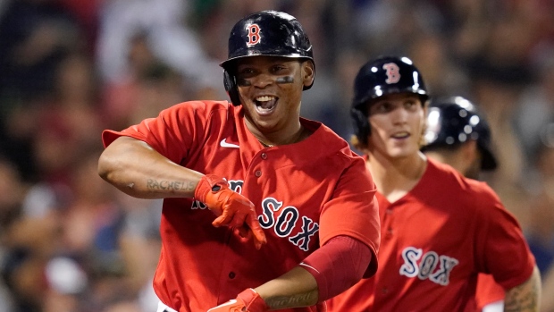 Red Sox's Rafael Devers becomes first hitter in regular season to fall  victim to MLB new pitch clock rules