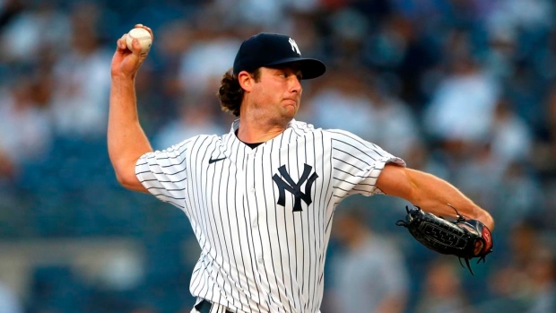 Gerrit Cole brings same childhood sign to New York Yankees intro
