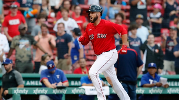 Holt hits grand slam, Red Sox top Jays