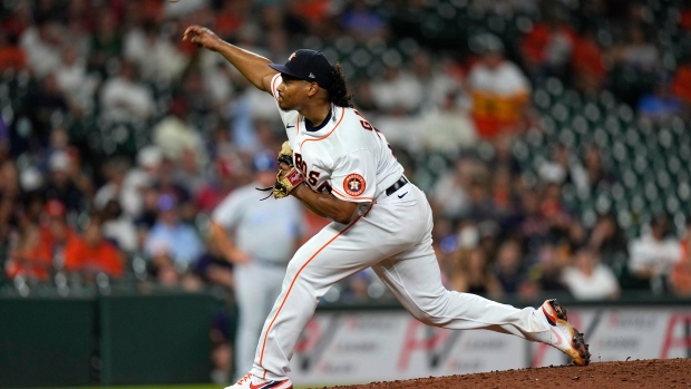Luis Garcia strikes out seven in Astros' loss
