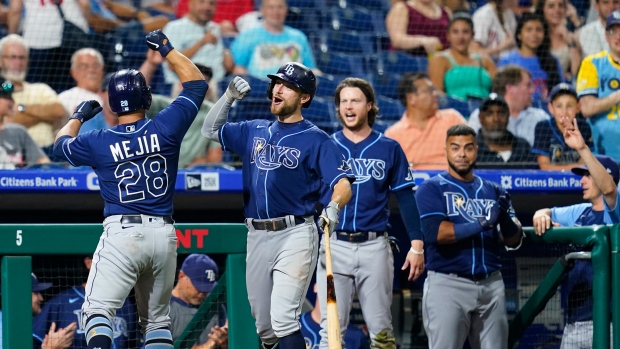 Tampa Bay Rays celebrate