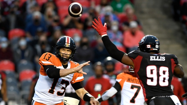 BC Lions quarterback Michael Reilly