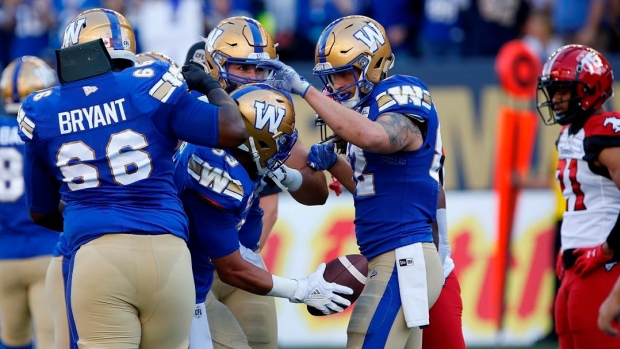 Winnipeg Blue Bombers Celebrate 