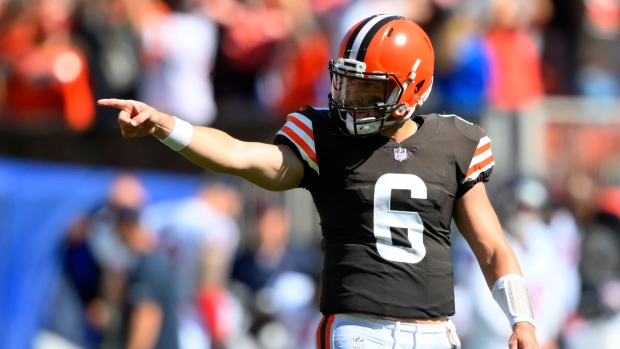 Cleveland Browns QB Baker Mayfield remained in Texans game plan