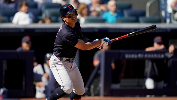 Chang 3-run triple off Benintendi's glove, Indians beat KC