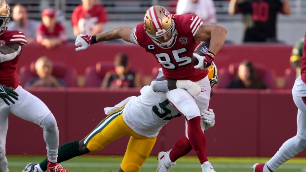 49ers' George Kittle: Groin Injury 'Significantly Better,' Aiming to Play  vs. Bears, News, Scores, Highlights, Stats, and Rumors