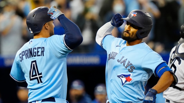 Marcus Semien second base home run record Toronto Blue Jays 