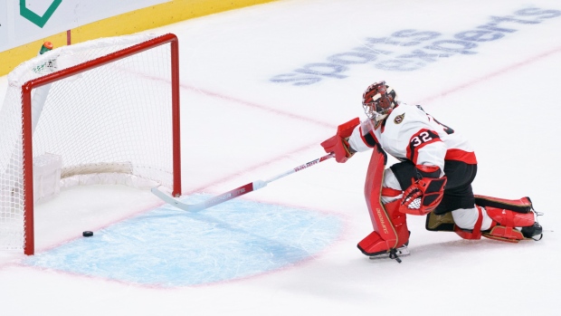 Ottawa Senators goaltender Filip Gustavsson