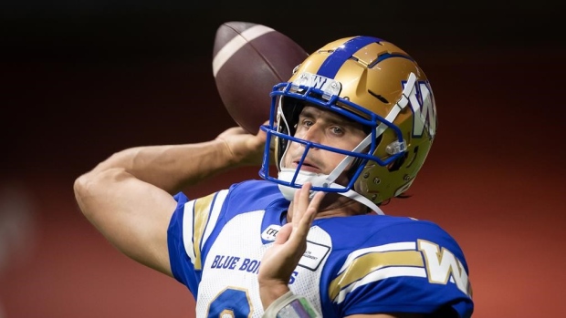 Zach Collaros quarterback Winnipeg Blue Bombers Grey Cup - TSN.ca