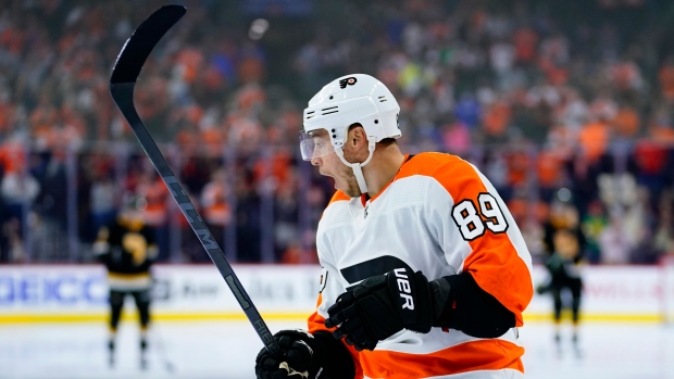 Red Wings score two goals in each period, top Flyers 6-3