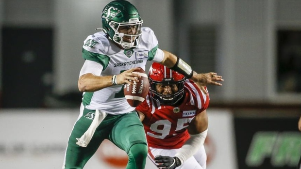 Roughriders switch QBs hoping to save playoff hopes vs. Stamps