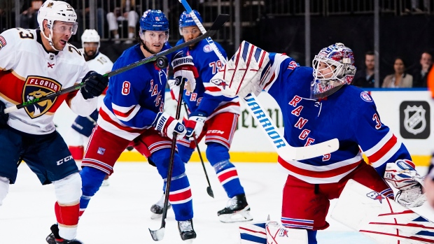 Rangers not up to Panthers' feisty challenge in loss