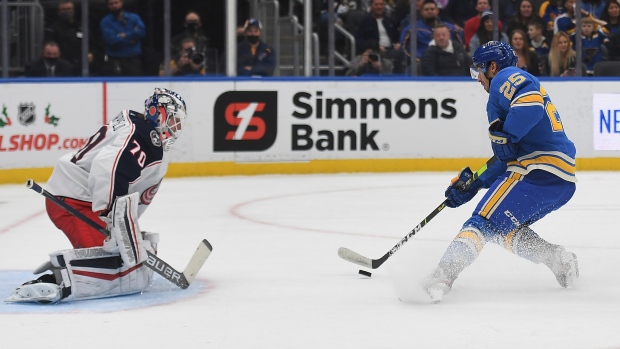 Columbus Blue Jackets fall to St. Louis Blues, 6-3