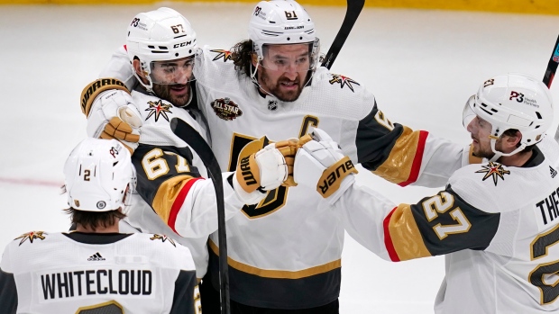 Marchessault scores twice, Golden Knights hang on for win over