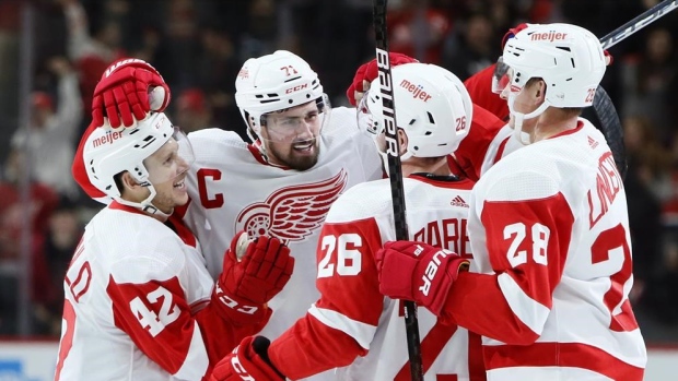 Dylan Larkin Kyle Criscuolo Riley Barber Gustav Lindstrom