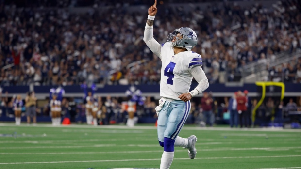Dak Prescott and the Cowboys are set up for their rematch with the Eagles.  But first, a short break