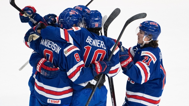 Beniers' OT Goal Gives Team USA 3-2 Win Over Czech Republic