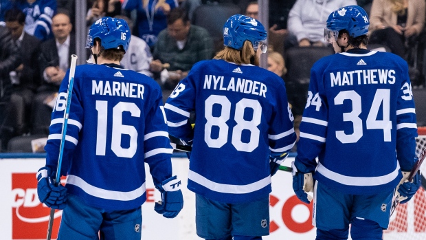 Toronto Maple Leafs Matthews, Nylander and Marner signatures shirt