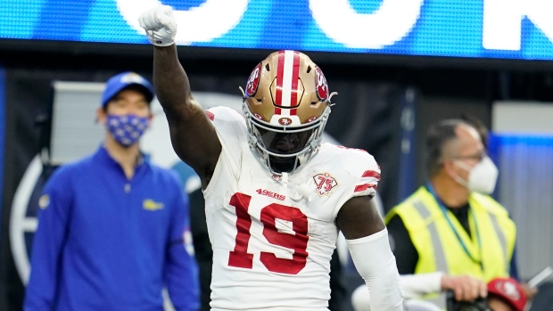 San Francisco 49ers lead Los Angeles Rams halftime NFC Championship 