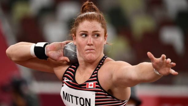 Nova Scotia Sarah Mitton throws a Canadian indoor shot put record to ...