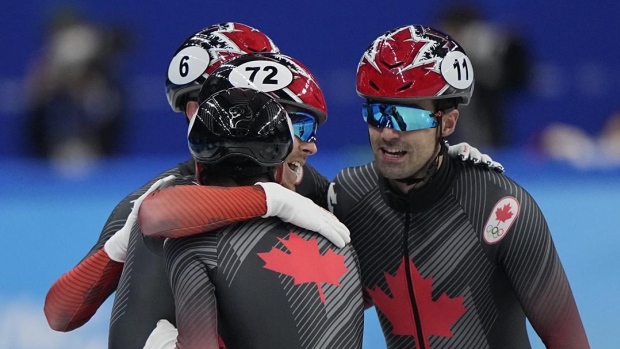 Charles Hamelin, Men's Relay Team Advances In Short-track Speed Skating ...