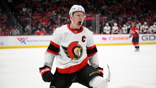 Brady Tkachuk's career-best night assisted by young Senators fan: 'He's our  lucky charm' - The Athletic