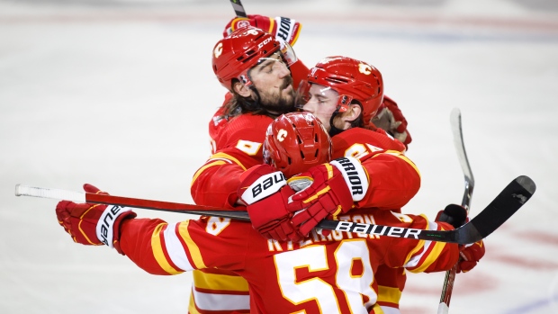 Flames Celebrate 