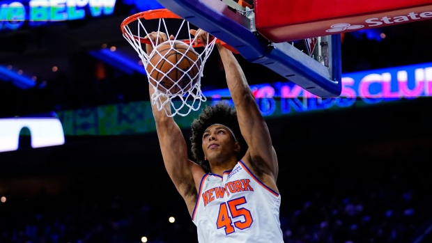 Knicks reserve center Jericho Sims out for season after shoulder