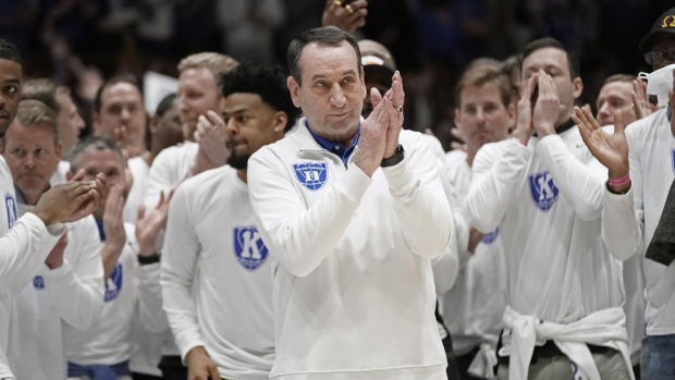 Mike Krzyzewski Duke final home game Cameron indoor stadium North Carolina  