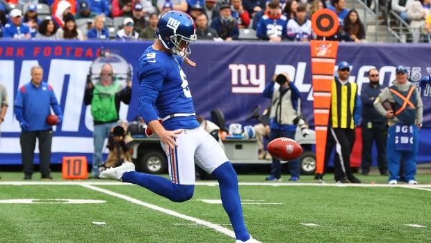 Denver Broncos punter Riley Dixon (19) against the Los Angeles