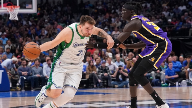 Luka Doncic and Wenyen Gabriel 