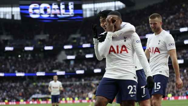 Tottenham's Steven Bergwijn Celebrates 