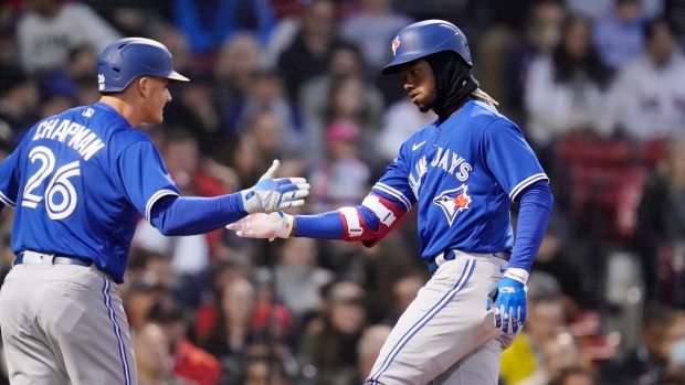 Vladimir Guerrero hits for Montreal Expos' last cycle tonight on TSN 