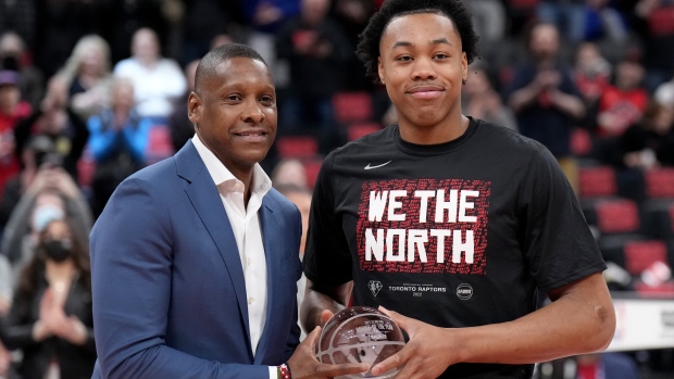 Masai Ujiri and Scottie Barnes