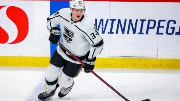 Los Angeles Kings Arthur Kaliyev fined cross check Josh Mahura