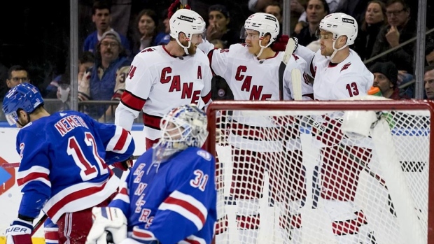 Carolina Hurricanes celebrate