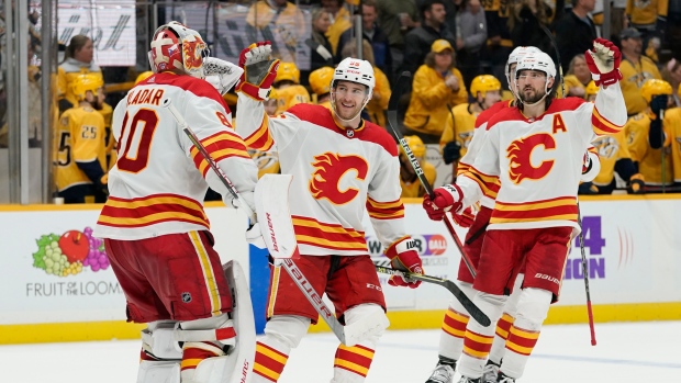 Calgary Flames celebrate