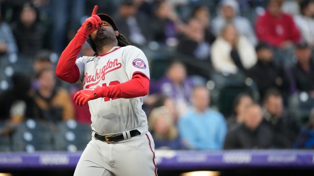 Josh Bell, Juan Soto homers back Erick Fedde's sharp outing, Nationals rout  Rockies