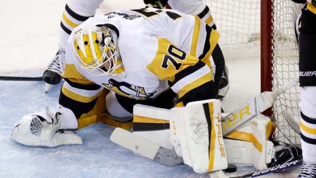 Penguins goaltender Casey DeSmith misses morning skate