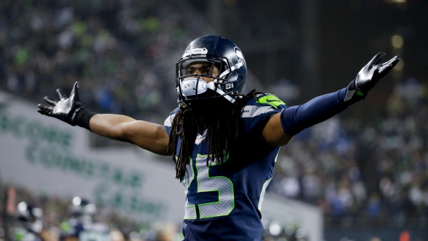 Seattle Seahawks Richard Sherman 2014 Super Bowl XLIX NFL Football